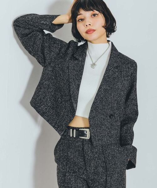 PAGEBOY(ページボーイ)の「ツイードピンタックショートパンツ(パンツ・オフホワイト05/ブラック09・F)」の22枚目の写真