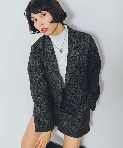 PAGEBOY(ページボーイ)の「ツイードピンタックショートパンツ(パンツ・オフホワイト05/ブラック09・F)」の20枚目の写真