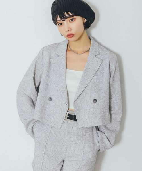 PAGEBOY(ページボーイ)の「ツイードピンタックショートパンツ(パンツ・オフホワイト05/ブラック09・F)」の9枚目の写真