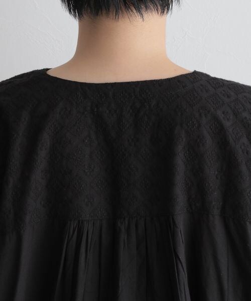 スタディオクリップ studio CLIP コットン刺繍スキッパーシャツワンピ♪ スタディオクリップ studio CLIP コットン刺繍スキッパーシャツワンピ♪