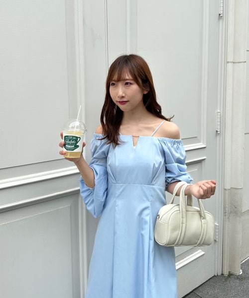 myine 2way LADY ワンピース(セール】 2WAYニットロング myine 2way LADY ワンピース(セール】 2WAYニットロング