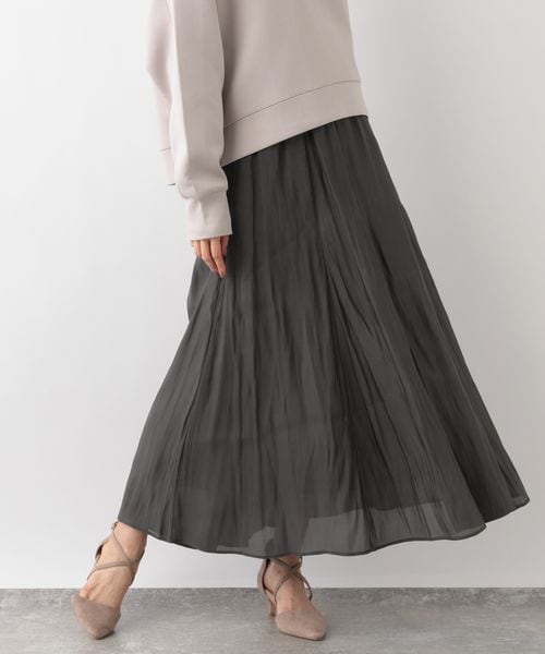 グローバルワーク シャイニーリラックスフレアスカート REGULAR 2点セット GLOBAL WORK（グローバルワーク）の「シャイニーリラックス