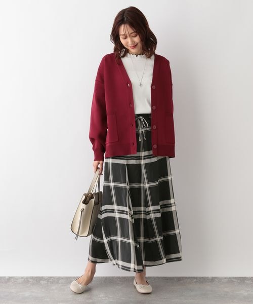 GLOBAL WORK2024新作シャイニーリラックスフレアスカート GLOBAL WORK2024新作シャイニーリラックスフレアスカート