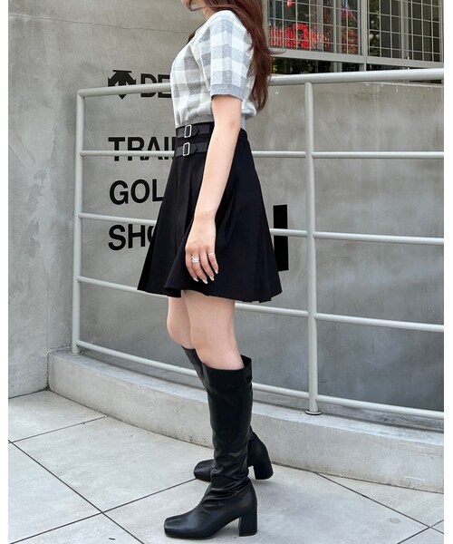 INGNI（イング）の「【秋の新作】【WEB先行】ヒールロングブーツ（その他・レディース・ｸﾛ・M/L）」の2枚目の写真