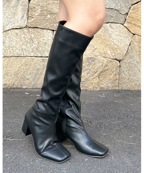 INGNI（イング）の「【秋の新作】【WEB先行】ヒールロングブーツ（その他・レディース・ｸﾛ・M/L）」の10枚目の写真