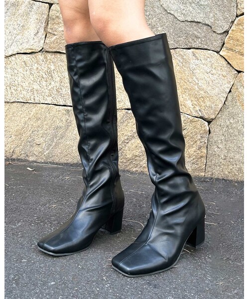 INGNI（イング）の「【秋の新作】【WEB先行】ヒールロングブーツ（その他・レディース・ｸﾛ・M/L）」の12枚目の写真