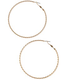 FOREVER 21 | FOREVER 21 Twisted Hoop Earrings(ピアス（両耳用）)