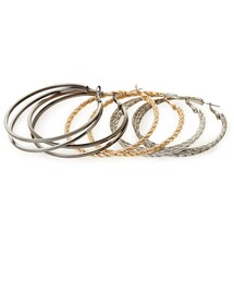 FOREVER 21 | FOREVER 21 Hoop Earrings Set(ピアス（両耳用）)