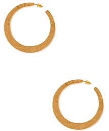 FOREVER 21 | FOREVER 21 Large Dimpled Hoops(ピアス（両耳用）)
