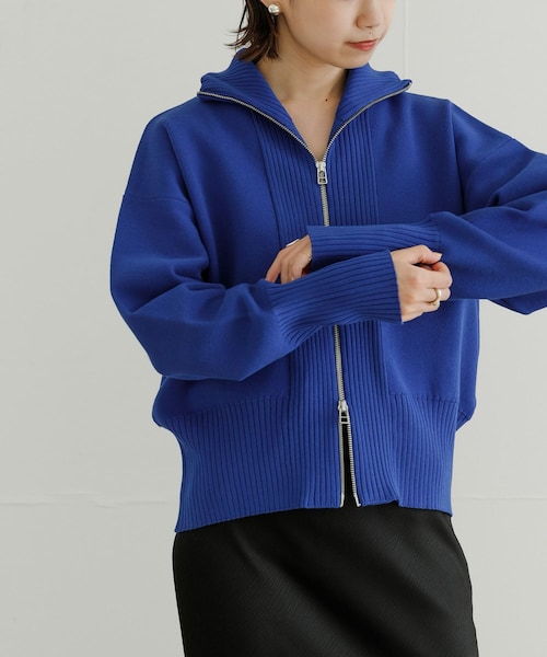 general research ジェネラルリサーチ　ジップアップ ニット URBAN RESEARCH（アーバンリサーチ）の「フロントジップアップニット