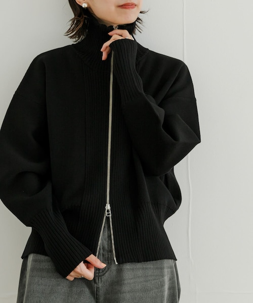 URBAN RESEARCH（アーバンリサーチ）の「フロントジップアップニット