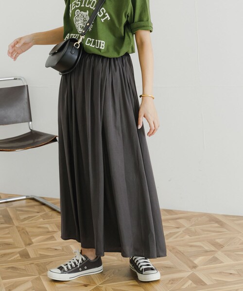 URBAN RESEARCH（アーバンリサーチ）の「ラップギャザースカーチョ（パンツ・レディース・CHARCOAL/L.KHAKI/CAMEL・FREE）」の8枚目の写真