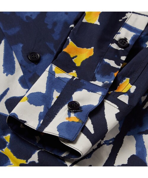 MARNI(マルニ)の「Marni Floral-Print Cotton-Poplin Shirt(シャツ/ブラウス・メンズ・Blue・IT 48 (UK/US 15.5)/IT 54 (UK/US 17)/IT 46 (UK/US 15)/IT 52 (UK/US 16.5)/IT 50 (UK/US 16))」の5枚目の写真
