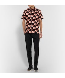 未使用品 ラフシモンズ RAF SIMONS 23SS SHORT SLEEVE POLKA DOTS CLASSIC COLLAR SHIRT ドット ドレスシャツ ブラウス 半袖 42 ホワイト Raf Simons Short Sleeve Polka Dots Classic Collar Shirt men