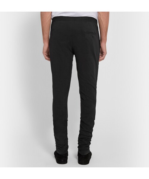 Ann DEMEULEMEESTER（アンドゥムルメステール）の「Ann Demeulemeester Tapered Cotton-Jersey Sweatpants（その他パンツ・メンズ・Black・M/S/L/XL）」の6枚目の写真