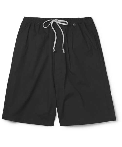 Rick Owens(リックオウエンス)の「Rick Owens Cotton-Blend Shorts(その他パンツ・メンズ・Black・IT 52/IT 46/IT 48/IT 50/IT 54)」の1枚目の写真