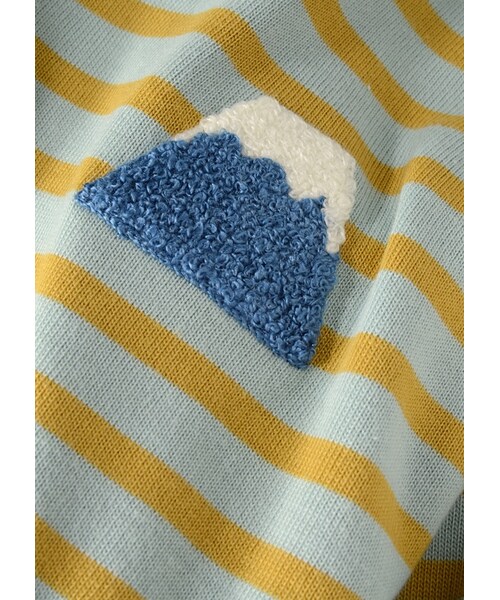 Ne-net（ネネット）の「(P)フジボーダー / Tシャツ（トップス・レディース・off white/light blue/light pink・02）」の5枚目の写真