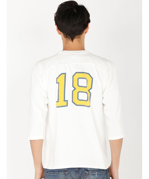 BEAVER（ビーバー）の「P12 3/4SL Football T（トップス・メンズ・RED/WHITE/BLUE・M/L）」の4枚目の写真