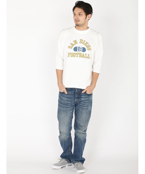 BEAVER（ビーバー）の「P12 3/4SL Football T（トップス・メンズ・RED/WHITE/BLUE・M/L）」の9枚目の写真