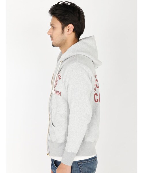 BEAVER（ビーバー）の「ZipHoodedSweatshirts（トップス・メンズ・GREY/BLUE・M/L）」の2枚目の写真