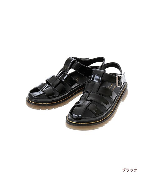 w closet(ダブルクローゼット)の「グラディエーターサンダル(シューズ・レディース・ブラック/ホワイト・M/L)」の3枚目の写真