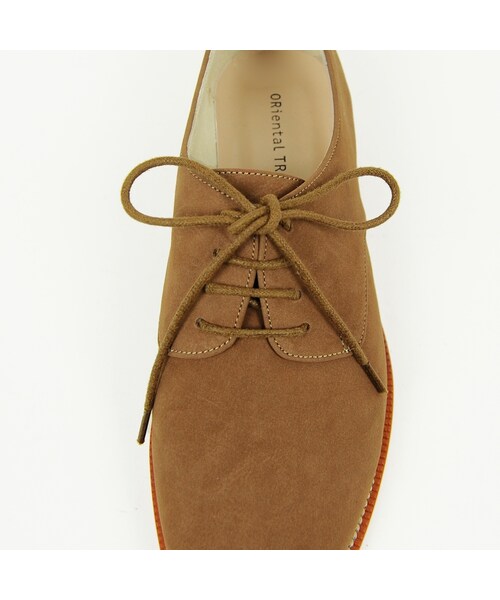 ORiental TRaffic（オリエンタルトラフィック）の「ヌバックレースアップシューズ（シューズ・レディース・ブラウン/ネイビー/ホワイト・S/M/L/LL）」の7枚目の写真