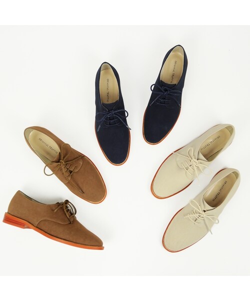 ORiental TRaffic（オリエンタルトラフィック）の「ヌバックレースアップシューズ（シューズ・レディース・ブラウン/ネイビー/ホワイト・S/M/L/LL）」の10枚目の写真