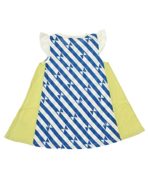 Petit jam（プチジャム）の「3色3柄チュニック（ワンピース/ドレス・キッズ・ブルー/サーモンピンク/イエロー・80/90/95/100/110/120/130）」の6枚目の写真