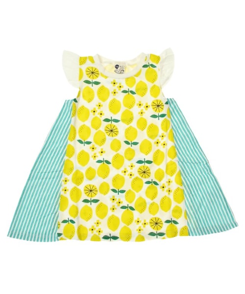 Petit jam（プチジャム）の「3色3柄チュニック（ワンピース/ドレス・キッズ・ブルー/サーモンピンク/イエロー・80/90/95/100/110/120/130）」の5枚目の写真