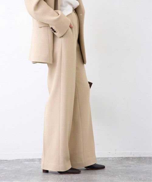Deuxieme Classe（ドゥーズィエムクラス）の「WOOL CONSCIOUS パンツ（パンツ・ベージュ/(027)/34/在庫あり/36/38）」の2枚目の写真