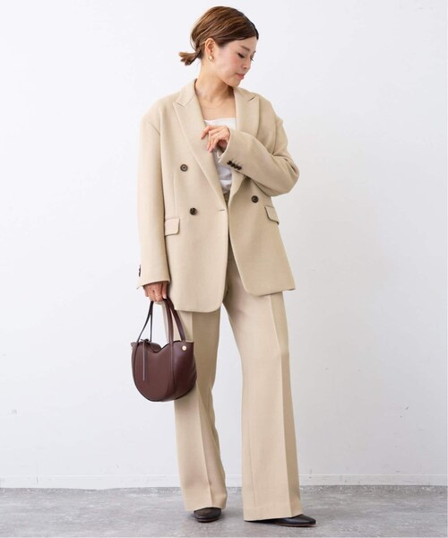 Deuxieme Classe（ドゥーズィエムクラス）の「WOOL CONSCIOUS パンツ（パンツ・ベージュ/(027)/34/在庫あり/36/38）」の4枚目の写真