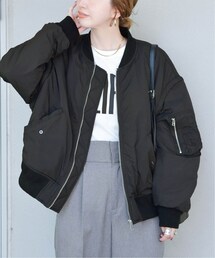 B.C STOCK（ベーセーストック）の「《予約》2wayコンパクトワイドMA-1（ジャケット/アウター）」