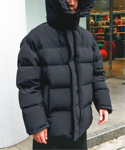 WISM（ウィズム）の「ANIMAL TRIM PUFFER JACKET（ジャケット/アウター・ブラック/(001)/M/残り1点/L）」の5枚目の写真