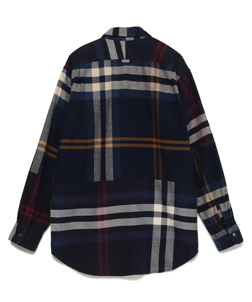 Engineered Garments（エンジニアードガーメンツ）の「Combo Short Collar Shirt（トップス・メンズ・NAVY/40・XS/S/M）」の2枚目の写真