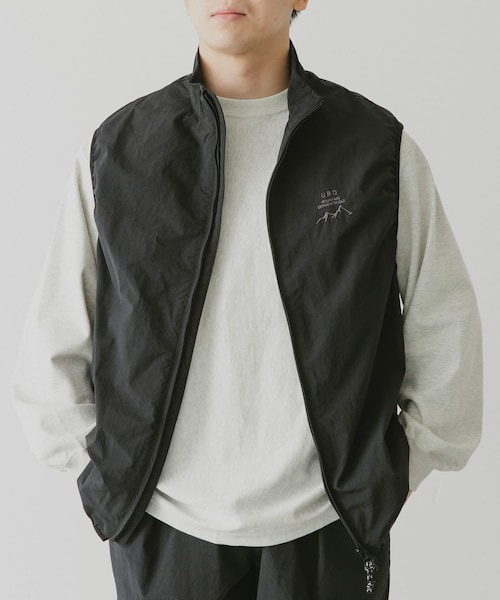 URBAN RESEARCH DOORS（アーバンリサーチドアーズ）の「『セットアップ対応』URDリップストップナイロンベスト（ジャケット/アウター・メンズ・TAUPE/BLACK/NAVY・M/L）」の21枚目の写真