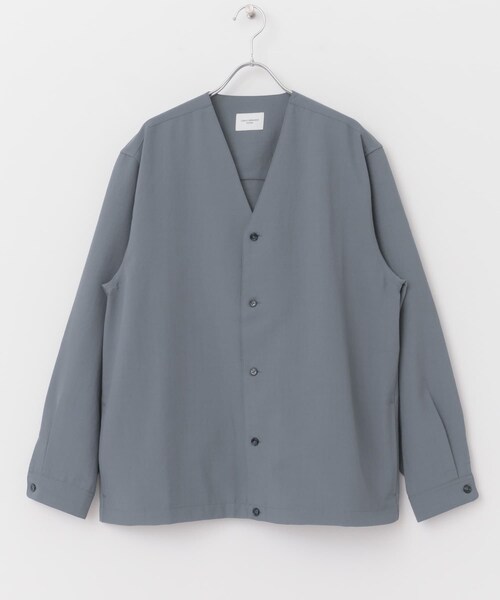 URBAN RESEARCH DOORS（アーバンリサーチドアーズ）の「『セットアップ対応』『UR TECH DRYLUXE』イージーケアノーカラージャケット（ジャケット/アウター・メンズ・BLUE/GREIGE/NAVY/STEEL BLUE/TAUPE・M/L）」の14枚目の写真