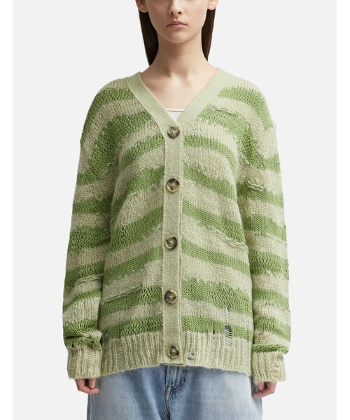 Acne Studios（アクネストゥディオズ）の「Distressed Stripe Cardigan 