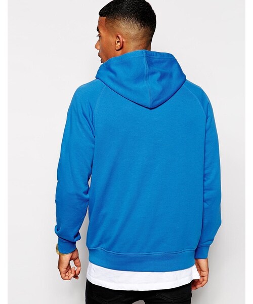adidas（アディダス）の「Adidas Originals Logo Hoodie（スウェット・メンズ・blue・S-Chest 36-38"/L-Chest 40-42"/M-Chest 38-40"/XL-Chest 42-44"/XS-Chest 34-36"）」の3枚目の写真