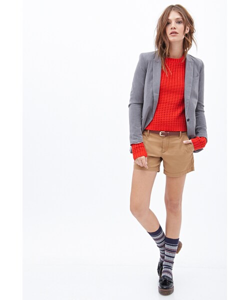 FOREVER 21（フォーエバー トゥエンティーワン）の「FOREVER 21 Loose-Knit Boxy Sweater（ニット/セーター・レディース・Royal/Tomato・Small/Large/Medium）」の4枚目の写真