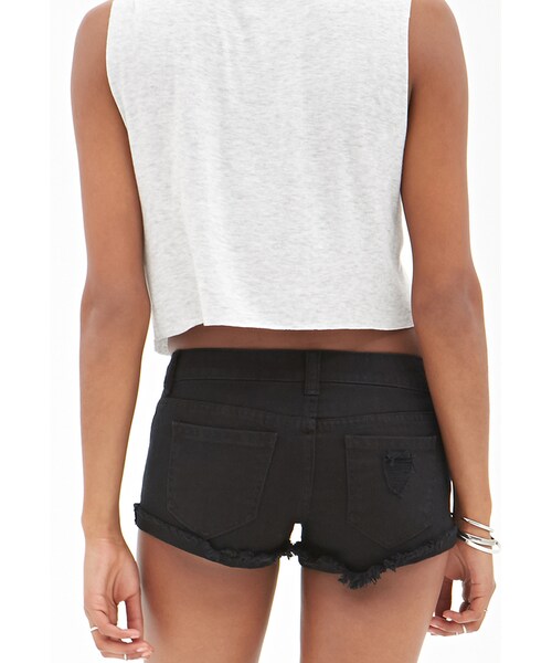FOREVER 21(フォーエバー トゥエンティーワン)の「FOREVER 21 Distressed Denim Shorts(その他パンツ・レディース・Rust/Teal/Black・27/28/29/30)」の6枚目の写真