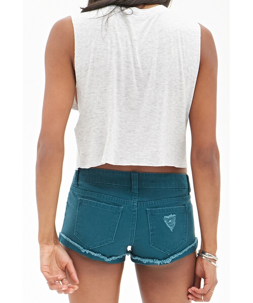 FOREVER 21(フォーエバー トゥエンティーワン)の「FOREVER 21 Distressed Denim Shorts(その他パンツ・レディース・Rust/Teal/Black・27/28/29/30)」の12枚目の写真