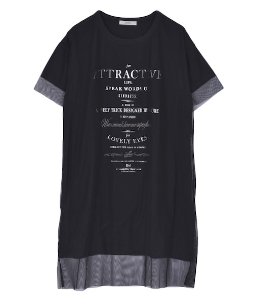 jouetie（ジュエティ）の「オーバーチュールTワンピース（ワンピース/ドレス・レディース・オフホワイト/グレー/ブラック）」の2枚目の写真