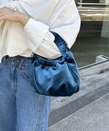 COLLAGE GALLARDAGALANTE | 【PAPILLONNER/パピヨネ】ベロアギャザーバッグ(バッグ)