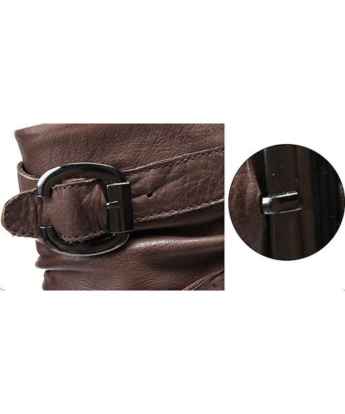 STORES.jp（ストアーズドットジェーピー）の「★本革エンジニアブーツ★武骨×クール★ブラック【送料無料】（スタジャン・メンズ・その他）」の4枚目の写真