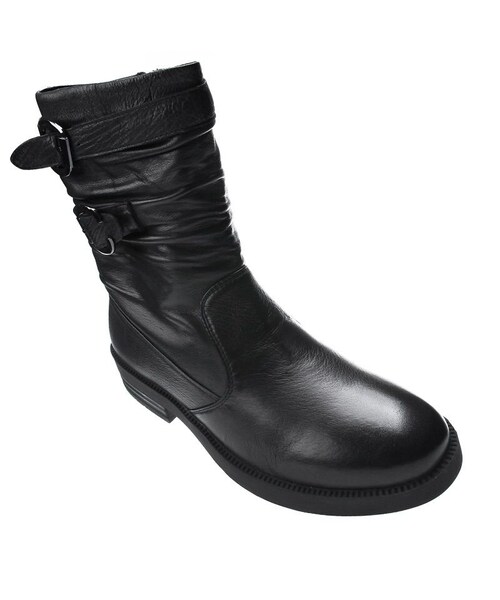 STORES.jp（ストアーズドットジェーピー）の「★本革エンジニアブーツ★武骨×クール★ブラック【送料無料】（スタジャン・メンズ・その他）」の2枚目の写真