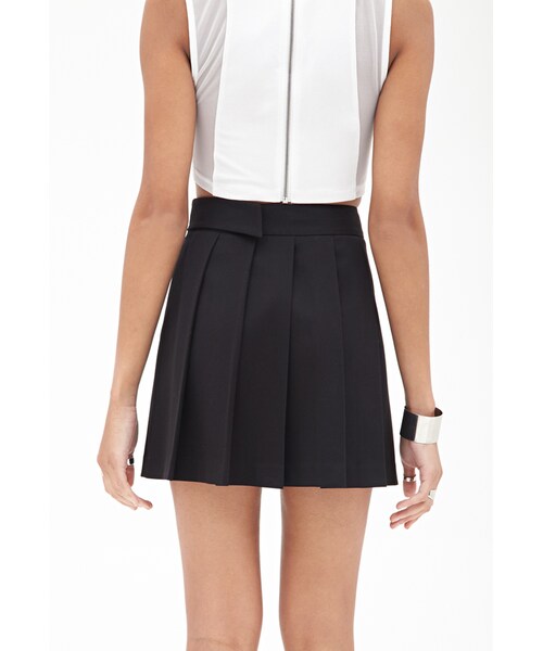 FOREVER 21(フォーエバー トゥエンティーワン)の「FOREVER 21 Pleated Mini Skirt(スカート・レディース・Black/Light grey・X-Small/Small/Medium/Large)」の11枚目の写真