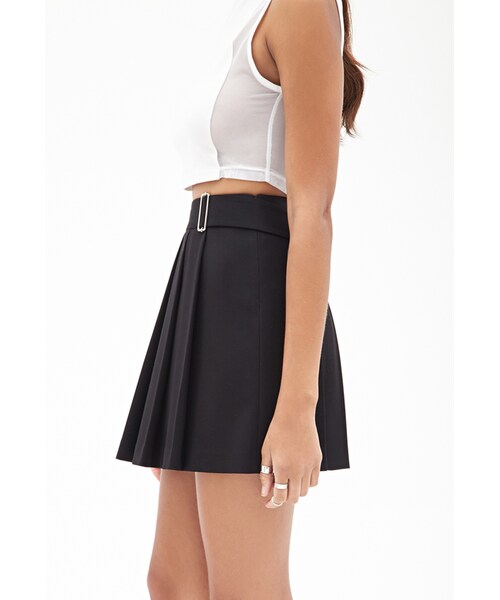 FOREVER 21(フォーエバー トゥエンティーワン)の「FOREVER 21 Pleated Mini Skirt(スカート・レディース・Black/Light grey・X-Small/Small/Medium/Large)」の8枚目の写真