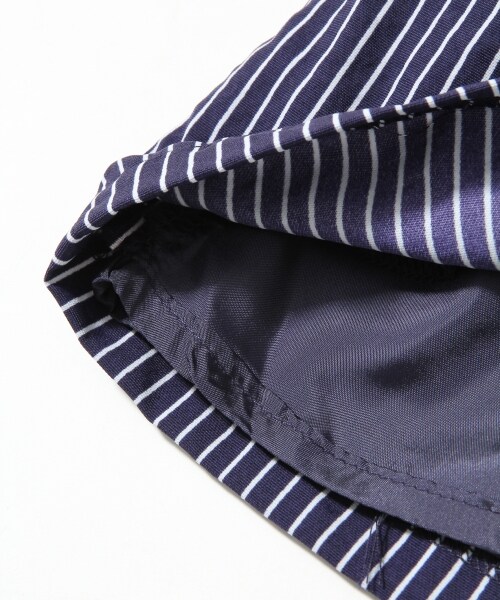 LOWRYS FARM（ローリーズファーム）の「ハナ＊ストライプキュロット（パンツ・レディース・オフ×花柄/オフ×ストライプ/ネイビー×ストライプ/ネイビー×花柄・Ｆ）」の11枚目の写真