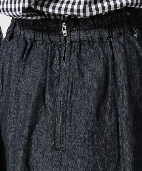 LOWRYS FARM(ローリーズファーム)の「デニムフレアミディスカート(スカート・レディース・オフ/ブルー/ネイビー・F)」の9枚目の写真