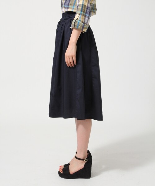 GLOBAL WORK（グローバルワーク）の「フハクミディーフレアースカート（スカート・レディース・ホワイトストライプ01/ブラック09/ベージュ55/ネイビー88/ブルー89・Ｍ/Ｌ）」の11枚目の写真